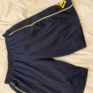 Navy Blue and yellow DC athletic shorts XL